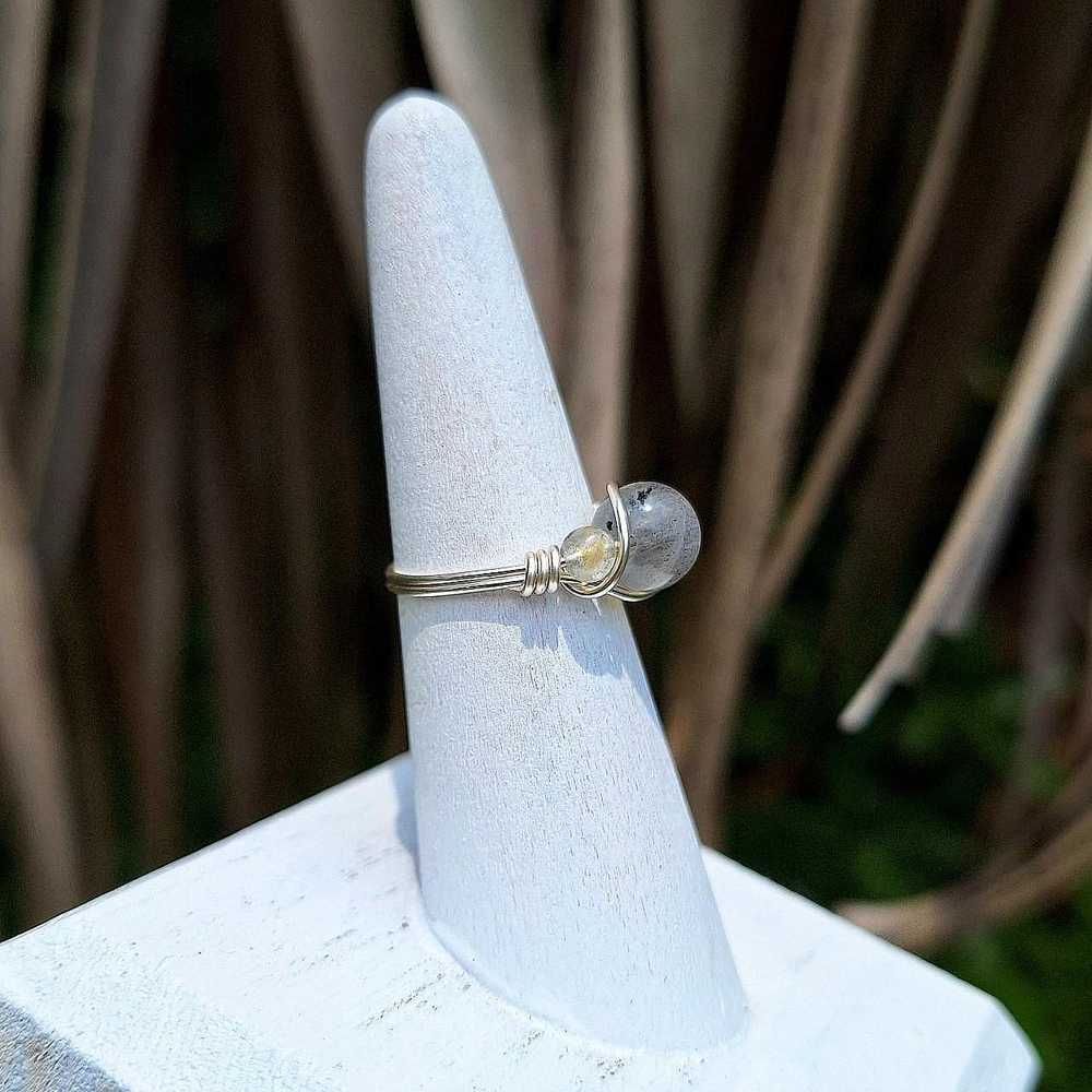 Triple Stone Labradorite Ring ~ Artisan Jewelry - image 5